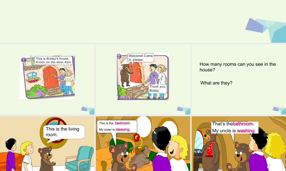 四年级英语上册 Unit 4 Bobby’s House课件2 北师大版（三起）-北师大版小学四年级上册英语课件