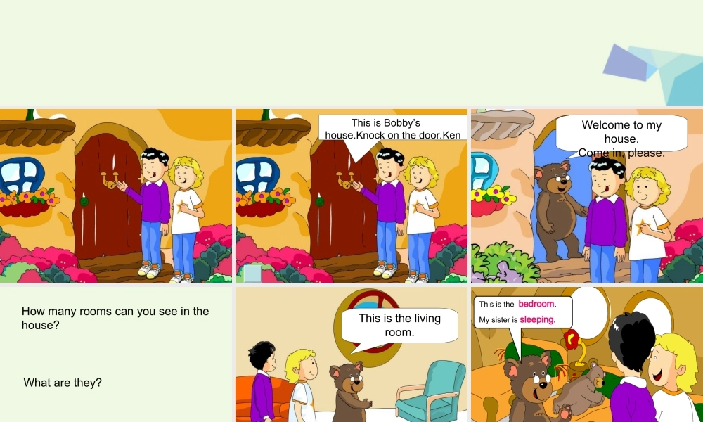 四年级英语上册 Unit 4 Bobby’s House课件3 北师大版（三起）-北师大版小学四年级上册英语课件