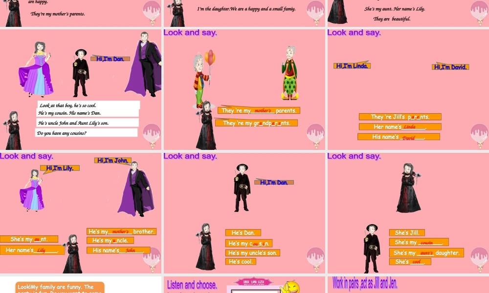 四年级英语上册 Unit 4 do you have any cousins（第2课时）课件1 牛津上海版-牛津上海版小学四年级上册英语课件