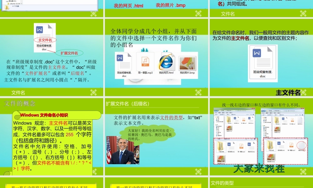 四年级信息技术下册 第3课 文件和文件夹课件 河大版-河大版小学四年级下册信息技术课件