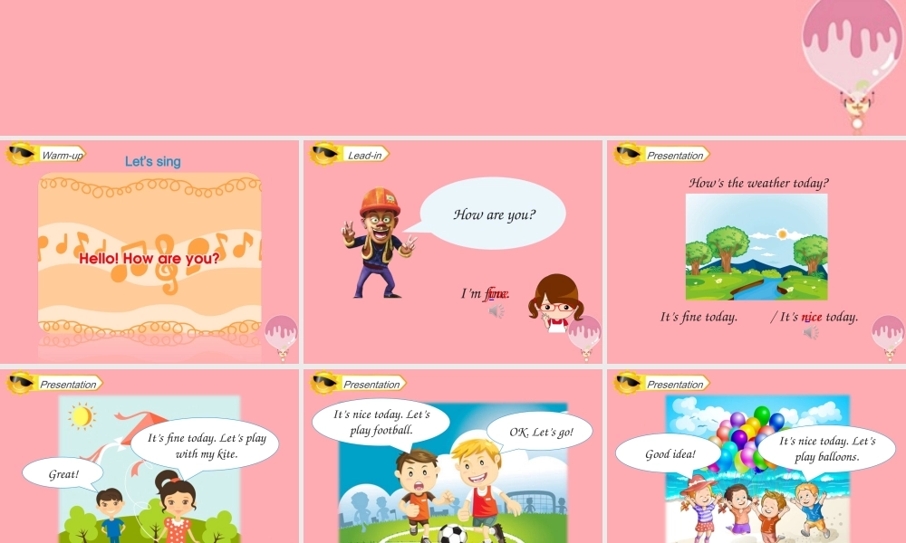 四年级英语上册 Unit 4 How’s the weather today（Lesson 19）教学课件 人教精通版-人教版小学四年级上册英语课件