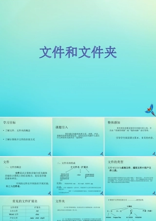 四年级信息技术下册 第3课《文件和文件夹》课件 河大版-河大版小学四年级下册信息技术课件