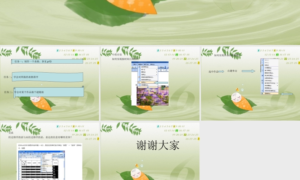 四年级信息技术上册 第4课 我的作品排行榜课件1 冀教版-冀教版小学四年级上册信息技术课件