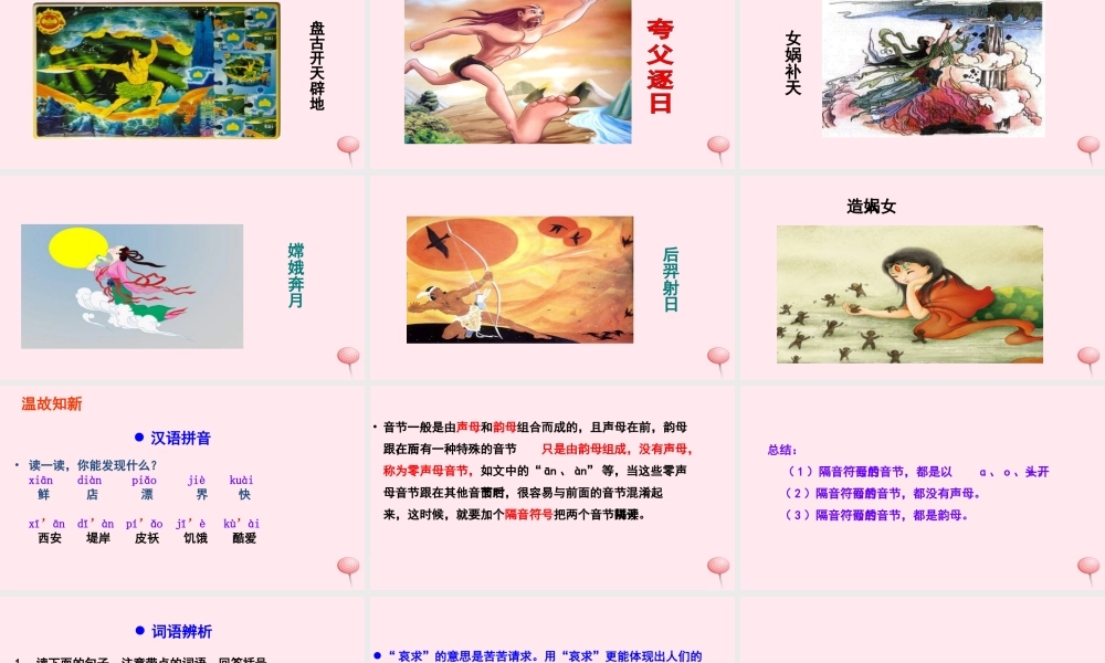 六年级语文下册 第一单元 语文百花园一课件 语文S版-语文S版小学六年级下册语文课件
