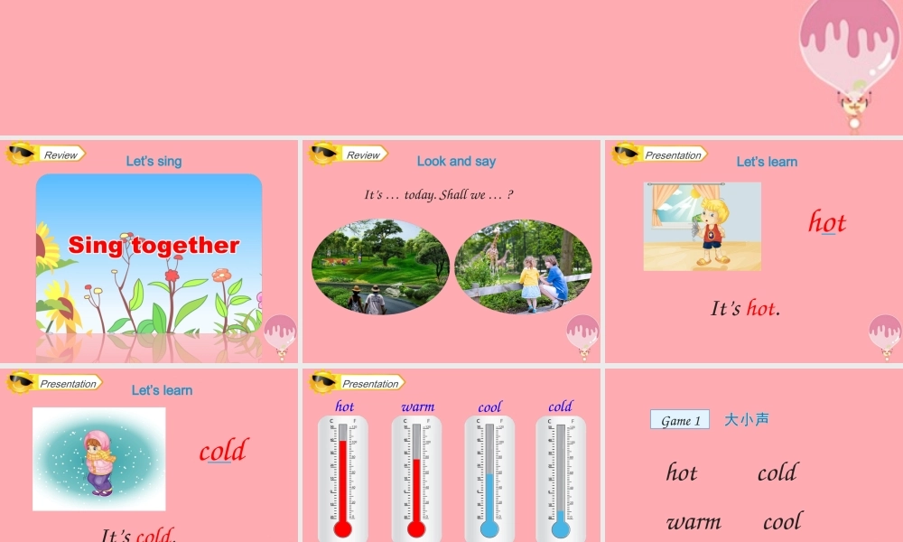 四年级英语上册 Unit 4 How’s the weather today（Lesson 21）教学课件 人教精通版-人教版小学四年级上册英语课件