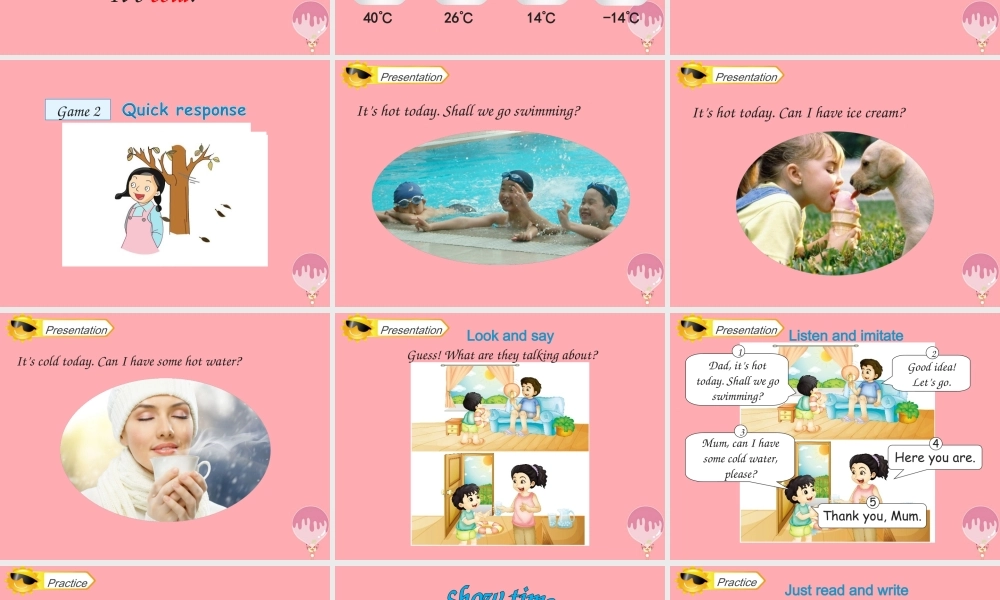 四年级英语上册 Unit 4 How’s the weather today（Lesson 21）教学课件 人教精通版-人教版小学四年级上册英语课件