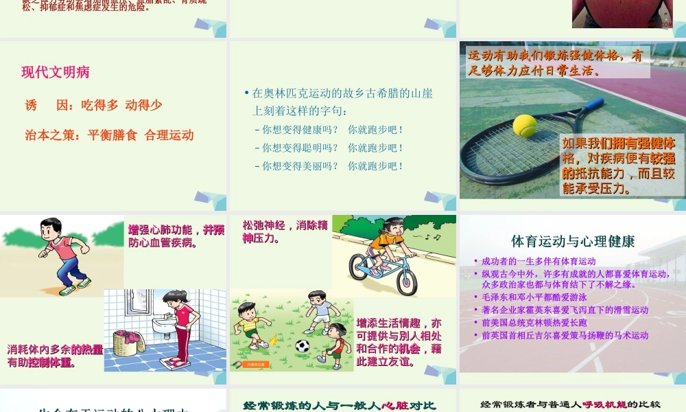 四年级科学上册 第3课 生命在于运动课件1 冀教版-冀教版小学四年级上册自然科学课件