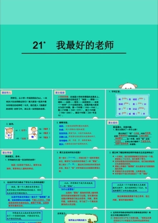 六年级语文下册 第五组 21 我最好的老师教学课件 新人教版-新人教版小学六年级下册语文课件