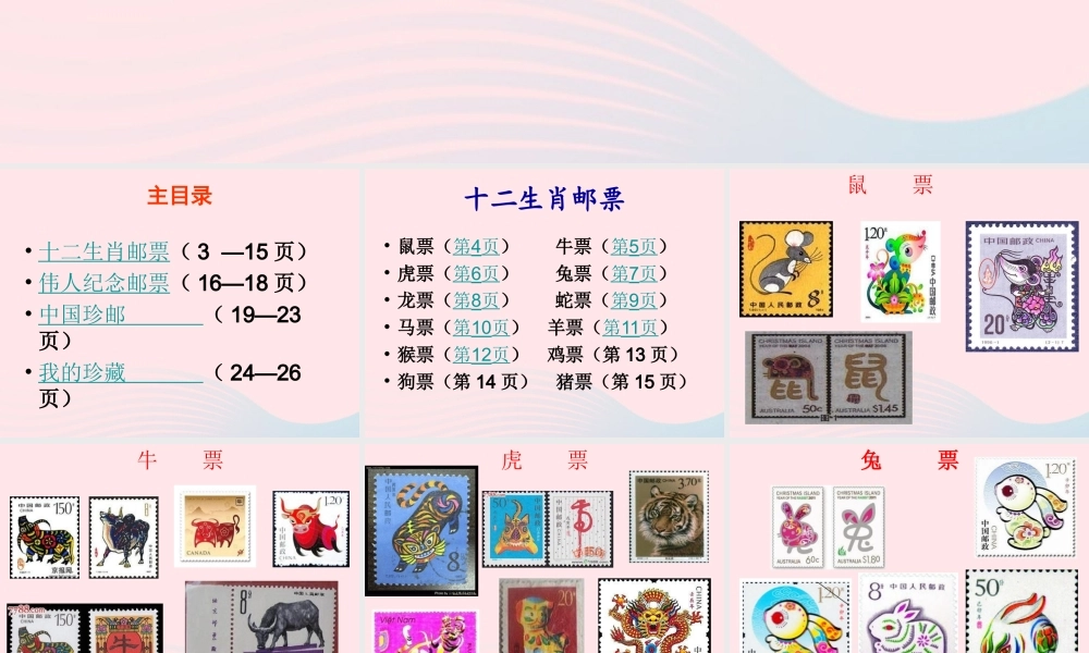 四年级信息技术下册 第15课《我的集邮册》课件 冀教版-冀教版小学四年级下册信息技术课件