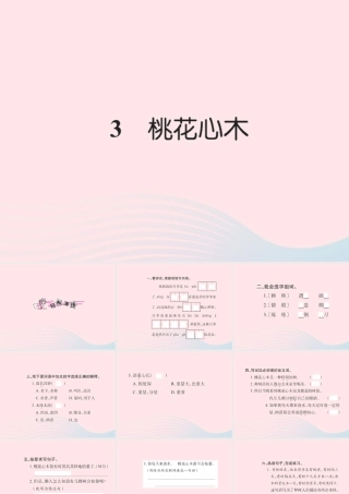 六年级语文下册 第一组 3桃花心木习题课件 新人教版-新人教版小学六年级下册语文课件