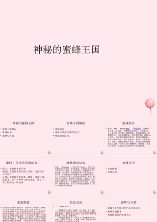 四年级信息技术下册 第16课《神秘的蜜蜂王国》课件1 冀教版-冀教版小学四年级下册信息技术课件