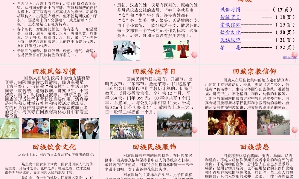 四年级信息技术下册 第19课《中华民族风采》课件 冀教版-冀教版小学四年级下册信息技术课件