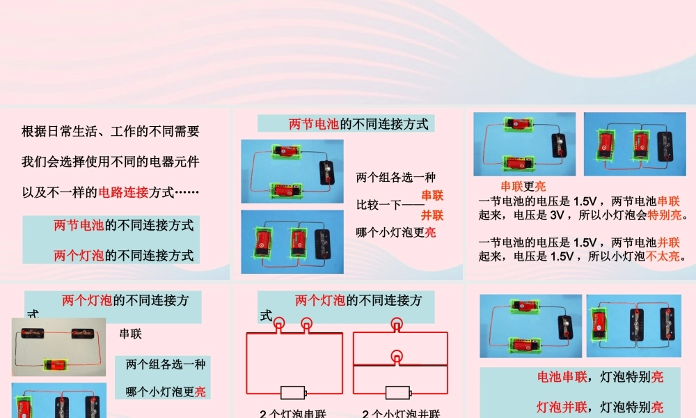 四年级科学下册 1 电 7 不一样的电路连接课件3 教科版-教科版小学四年级下册自然科学课件