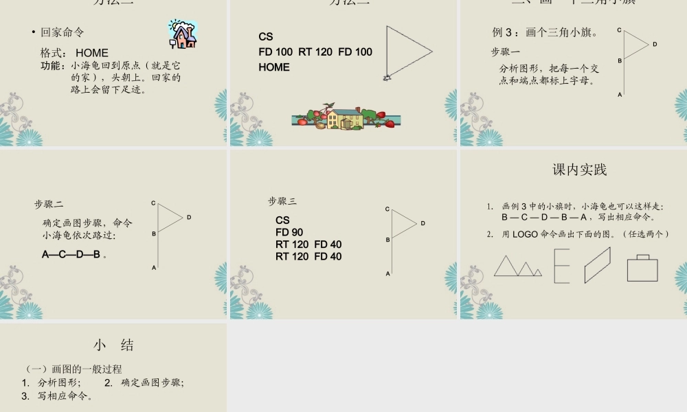 四年级信息技术上册 海龟画旗帜 1课件 闽教版