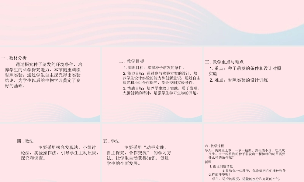 四年级科学下册 1.1《认识种子和研究种子萌发的条件》课件2 湘教版-湘教版小学四年级下册自然科学课件