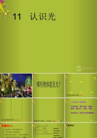 四年级科学下册《认识光》课件2 青岛版