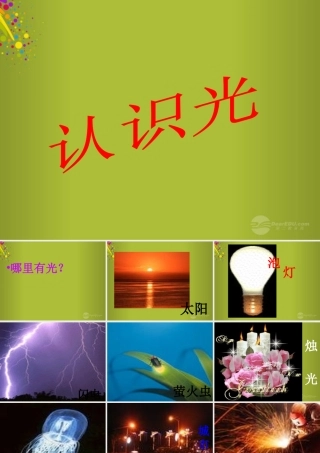 四年级科学下册《认识光》课件8 青岛版