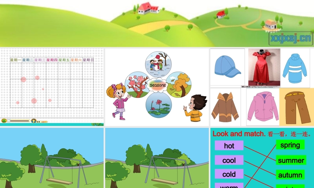 四年级英语上册 Unit 4 Lesson 2 It’s warm in spring课件1 鲁科版-鲁科版小学四年级上册英语课件