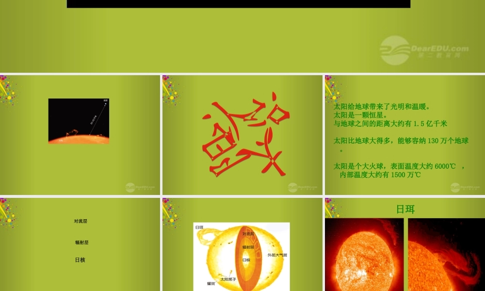 四年级科学下册《认识太阳》课件3 青岛版