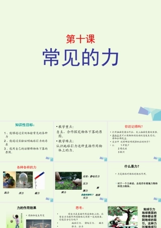 四年级科学上册 第10课 常见的力课件2 冀教版-冀教版小学四年级上册自然科学课件