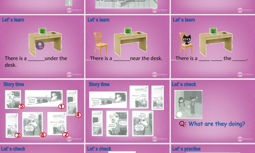 四年级英语上册 Unit 1 My classroom 第六课时课件 人教PEP