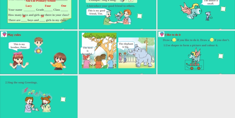 四年级英语上册 Assessment Ⅰ课件+素材 湘少版