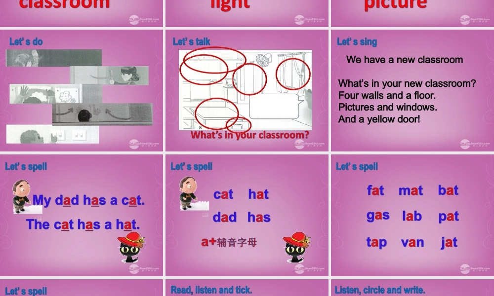 四年级英语上册 Unit 1 My classroom 第三课时课件 人教PEP