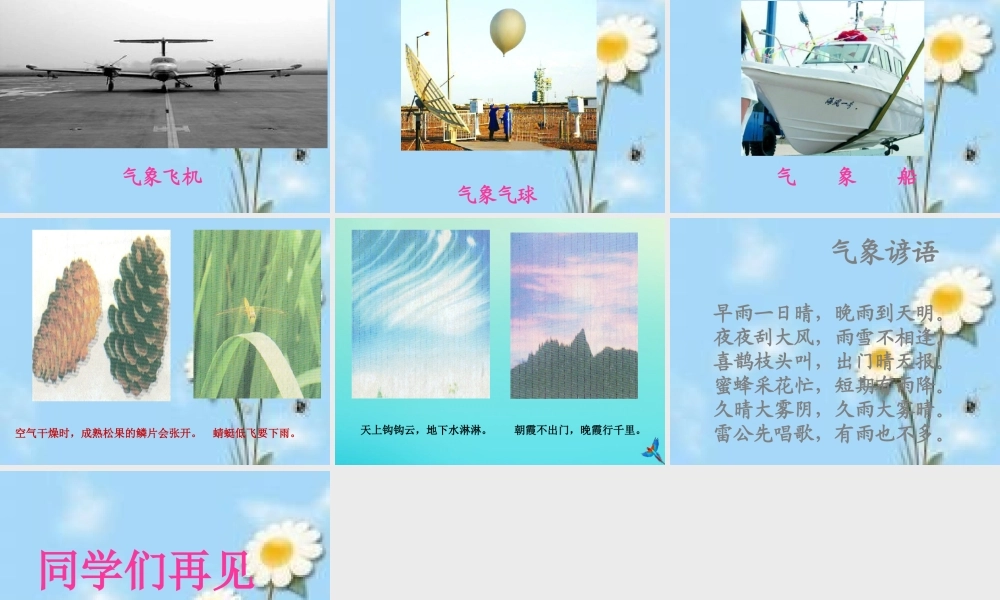 四年级科学下册 第二单元 天气 第4课 发布天气消息课件2 冀人版-人教版小学四年级下册自然科学课件