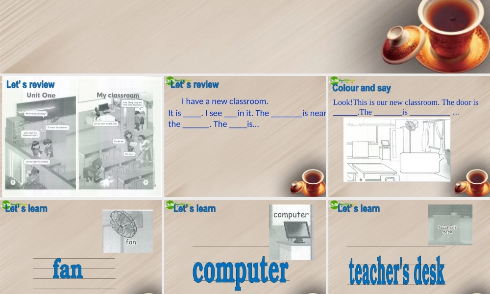 四年级英语上册 Unit 1 My classroom 第五课时课件 人教PEP
