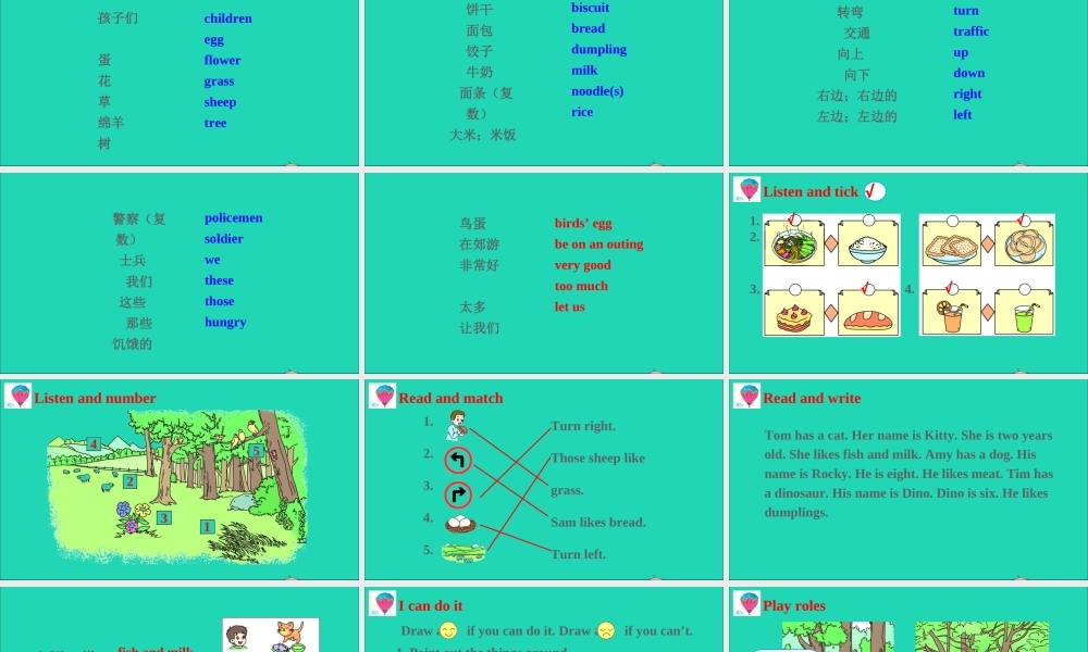 四年级英语上册 Assessment Ⅱ课件+素材 湘少版