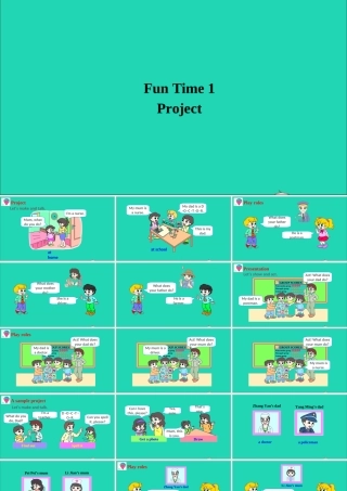 四年级英语上册 Fun Time 1（Project）课件 人教精通版（三起）-人教版小学四年级上册英语课件