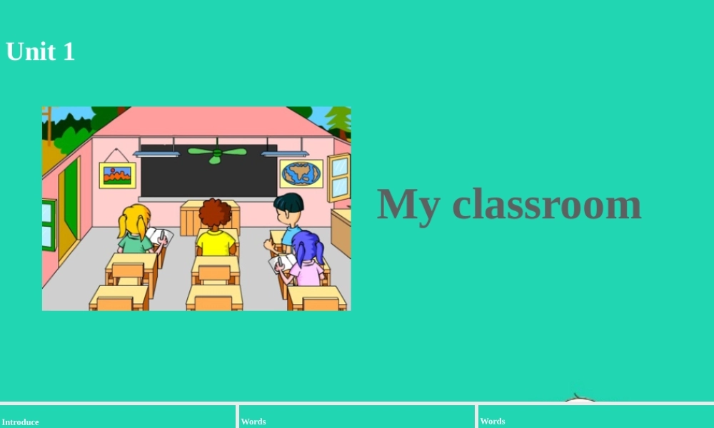 四年级英语上册 Unit 1 My classroom（第2课时）课件 人教PEP版-人教PE级上册英语课件