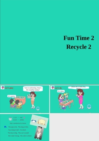 四年级英语上册 Fun Time 2（Recycle 2）课件 人教精通版（三起）-人教版小学四年级上册英语课件