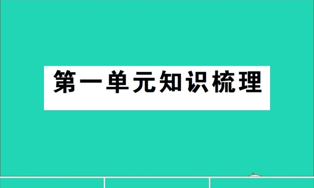 四年级英语上册 Unit 1 My classroom单元知识梳理课件 人教PEP-人教PEP小学四年级上册英语课件