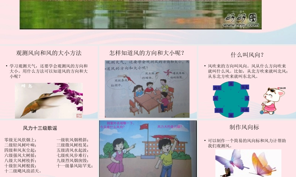 四年级科学上册 第12课《追寻风的足迹》课件（2） 鄂教版-鄂教版小学四年级上册自然科学课件