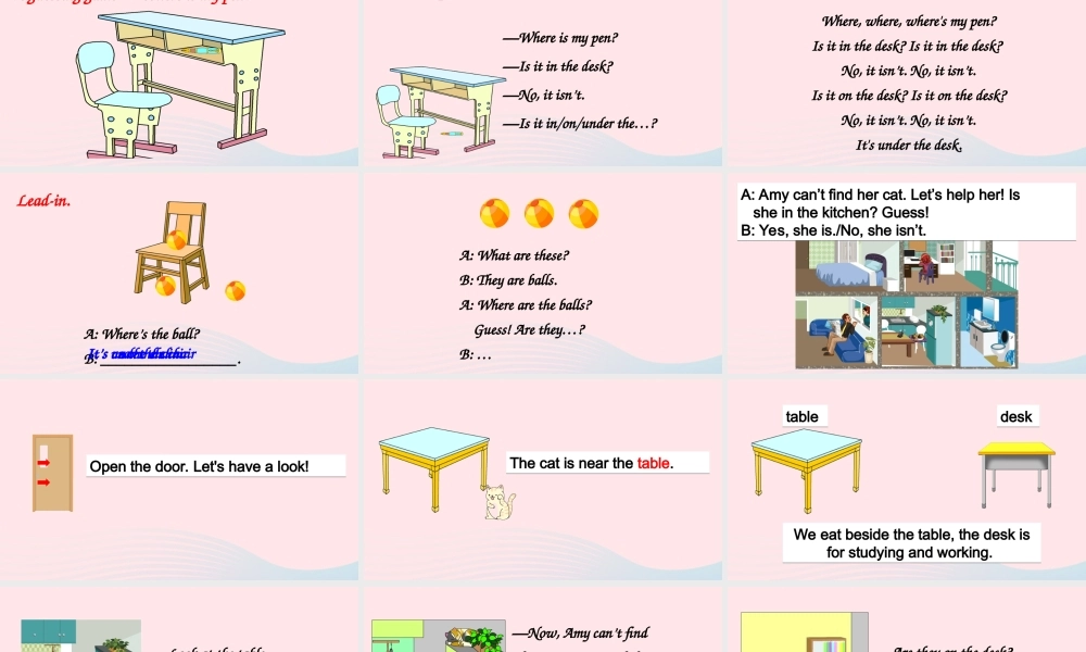 四年级英语上册 Unit 4 My home Part B 第4课时上课课件+素材 人教PEP