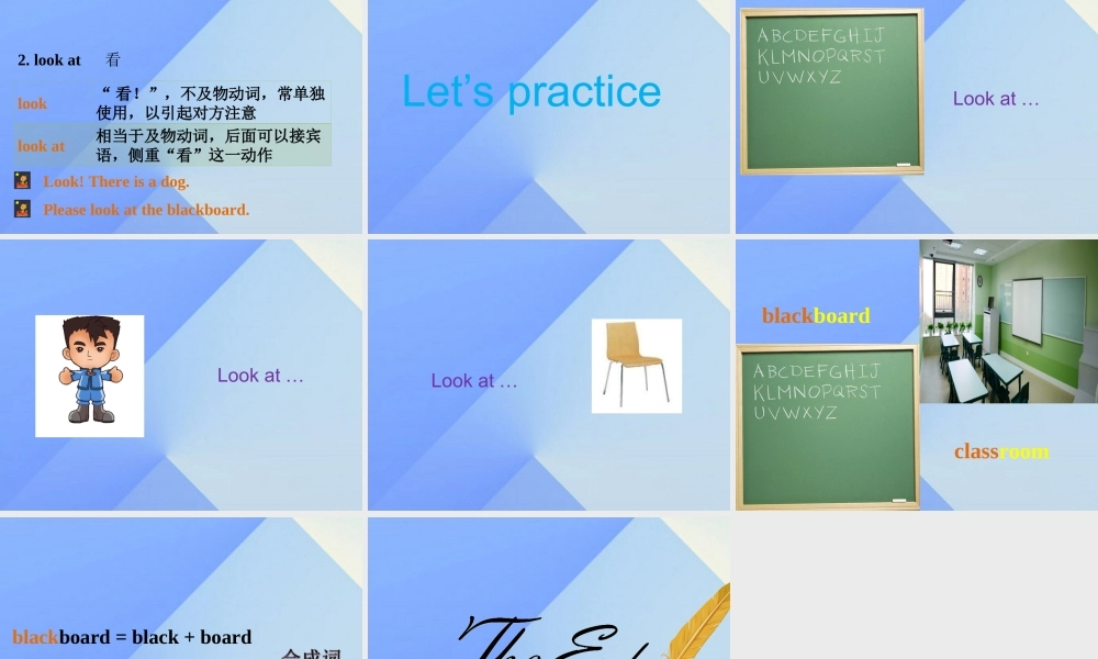 四年级英语上册 Unit 1 Our classroom Part B课件1 （新版）闽教版-闽教版小学四年级上册英语课件