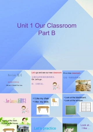 四年级英语上册 Unit 1 Our classroom Part B课件2 （新版）闽教版-闽教版小学四年级上册英语课件