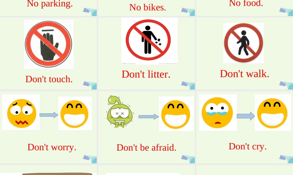 四年级英语上册 Unit 1 Signs课件2 北师大版（三起）-北师大版小学四年级上册英语课件