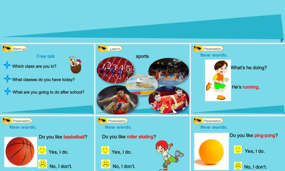 四年级英语上册 Unit 1 Sports and Games（Lesson 1）课件 人教新起点-人教新起点小学四年级上册英语课件