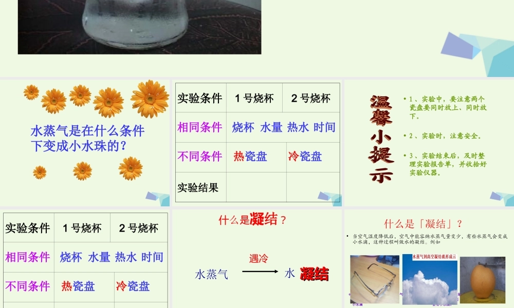 四年级科学上册 第15课 凝结课件1 青岛版五四制-青岛版小学四年级上册自然科学课件