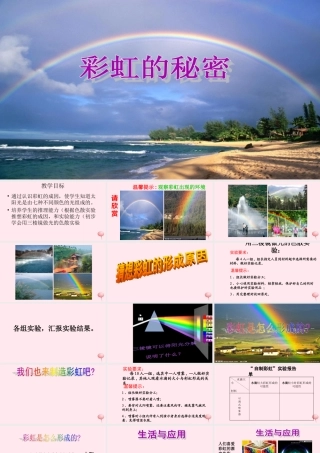 四年级科学下册 第三单元 光与我们的生活 第11课《彩虹的秘密》课件2 青岛版五四制-青岛版小学四年级下册自然科学课件