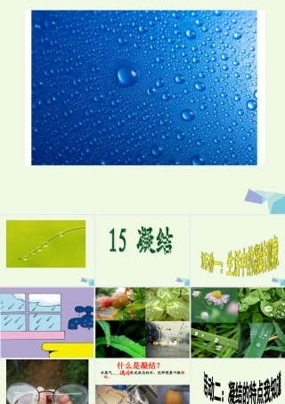 四年级科学上册 第15课 凝结课件3 青岛版五四制-青岛版小学四年级上册自然科学课件