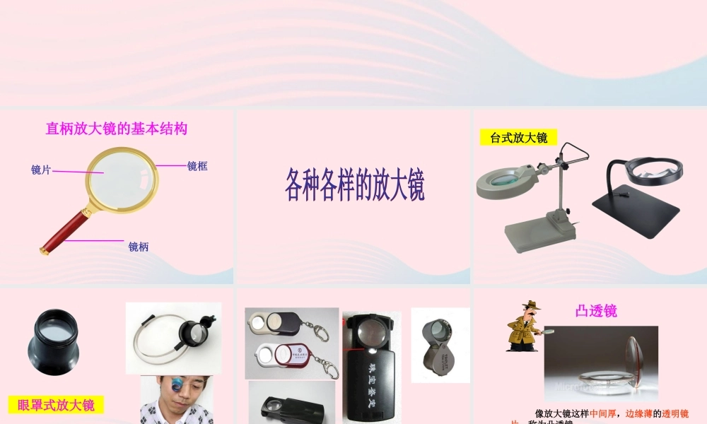 四年级科学下册 第三单元 光与我们的生活 第12课《凸透镜》课件2 青岛版五四制-青岛版小学四年级下册自然科学课件