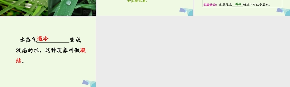 四年级科学上册 第15课 凝结课件4 青岛版五四制-青岛版小学四年级上册自然科学课件