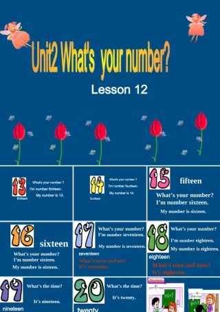 四年级英语上册 Lesson 12课件 人教新版