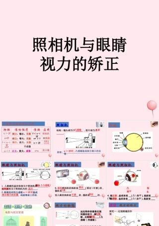 四年级科学下册 第三单元 光与我们的生活 第13课《照相机和眼睛》课件2 青岛版五四制-青岛版小学四年级下册自然科学课件