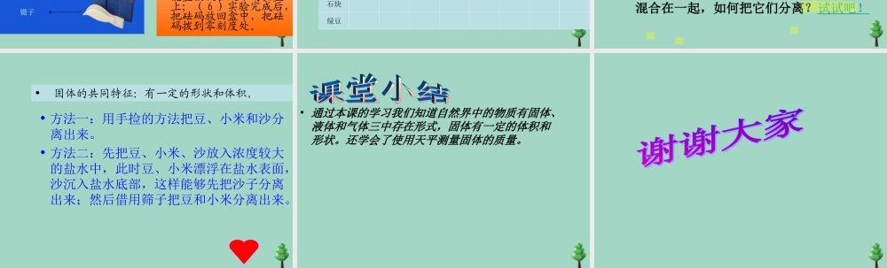 四年级科学下册 第三单元 物质的状态 第6课 固体液体和气体课件3 冀人版-人教版小学四年级下册自然科学课件