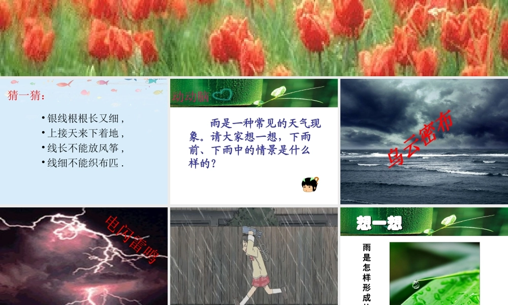 四年级科学上册 第15课《下雨啦》课件（3） 鄂教版-鄂教版小学四年级上册自然科学课件