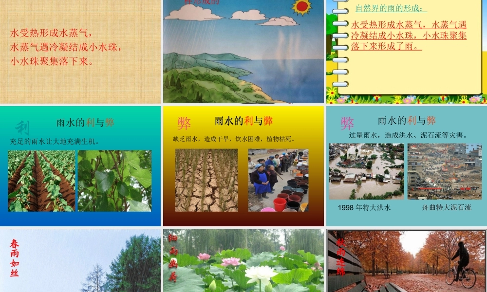 四年级科学上册 第15课《下雨啦》课件（3） 鄂教版-鄂教版小学四年级上册自然科学课件